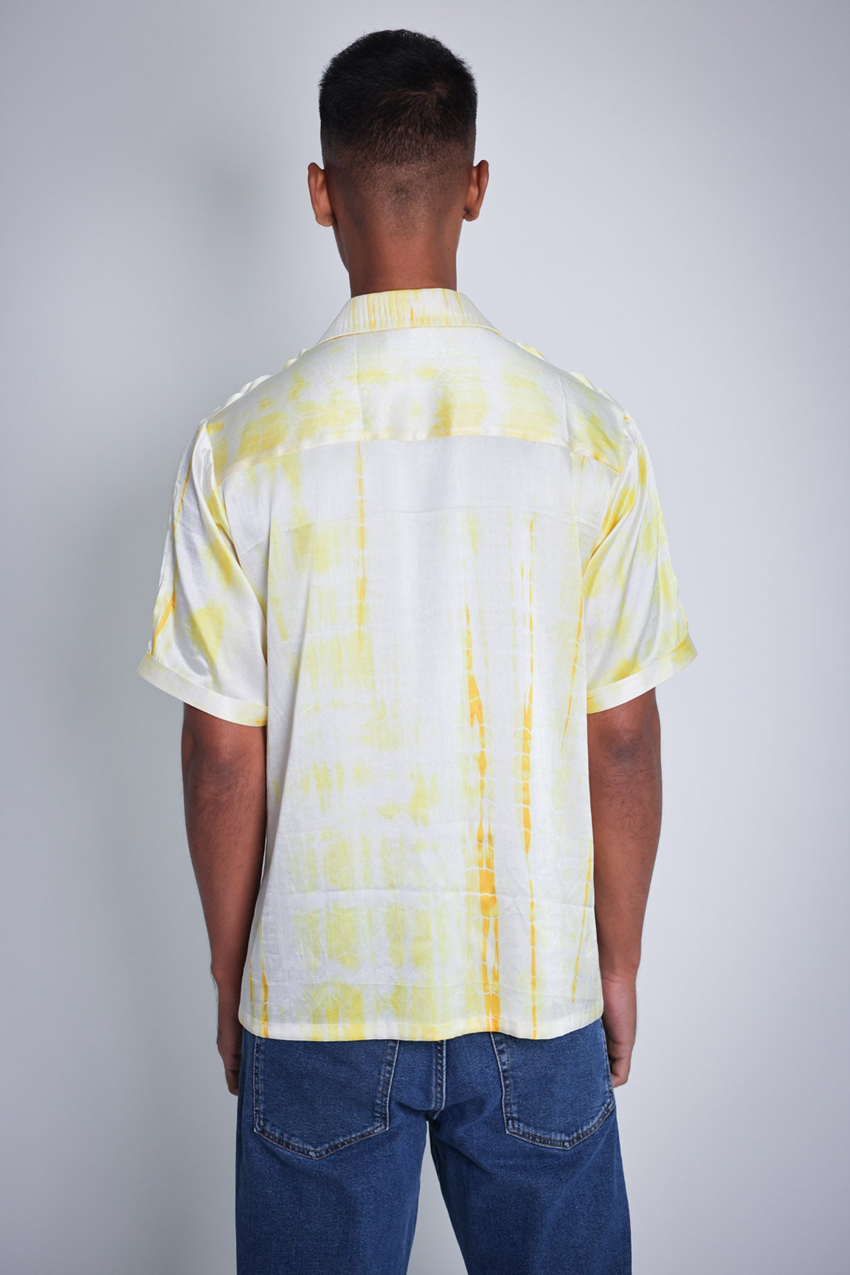 Tie-Dyed Pintuck Detail Shirt