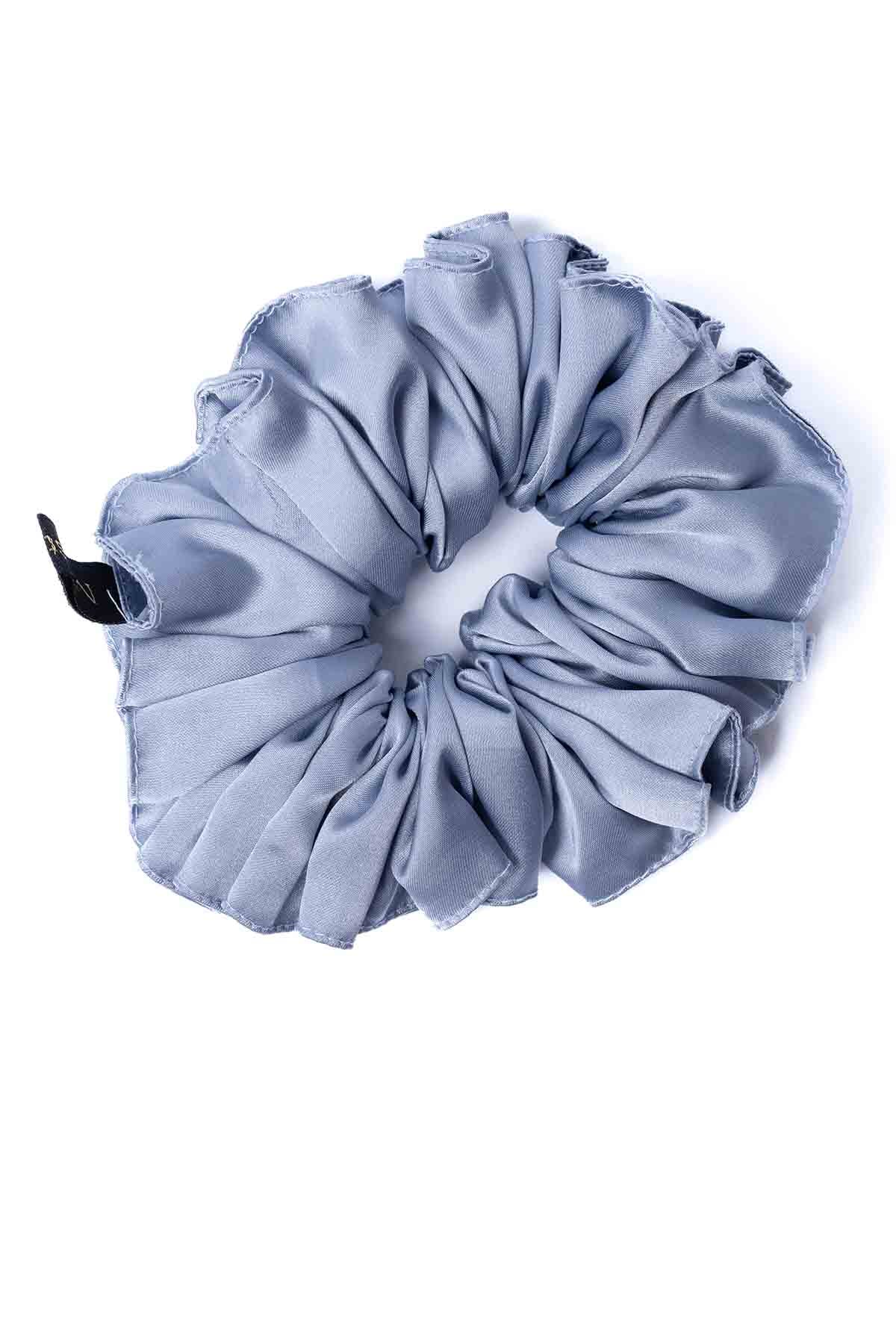 Buy Tiffany Blue Satin Scrunchie by Mysthelle for women online at ScrollnShops