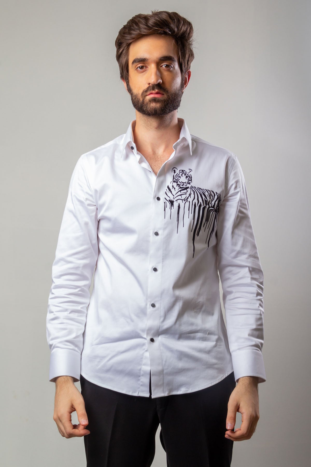 Tiger Hand Painted Shirt