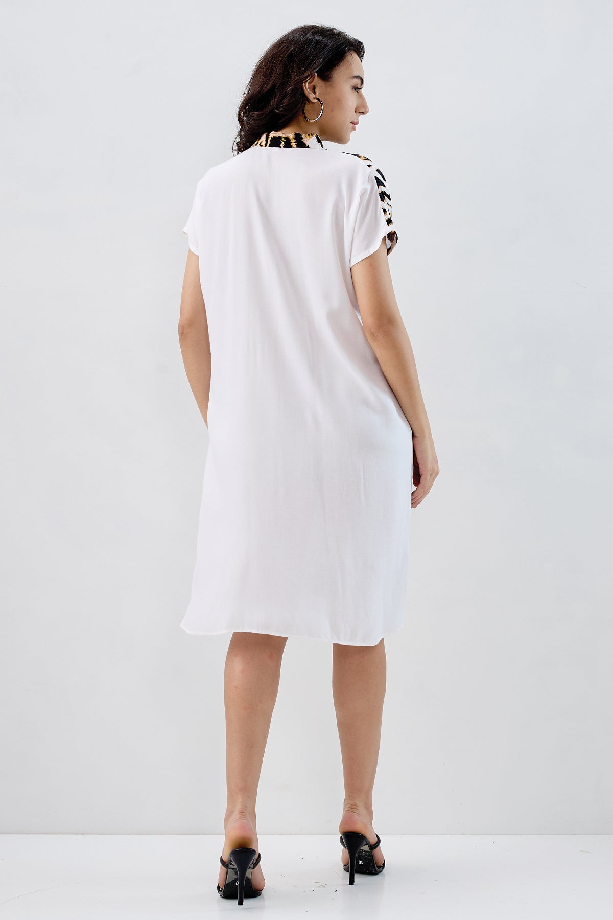 Tiger Printed Colorblock Dress