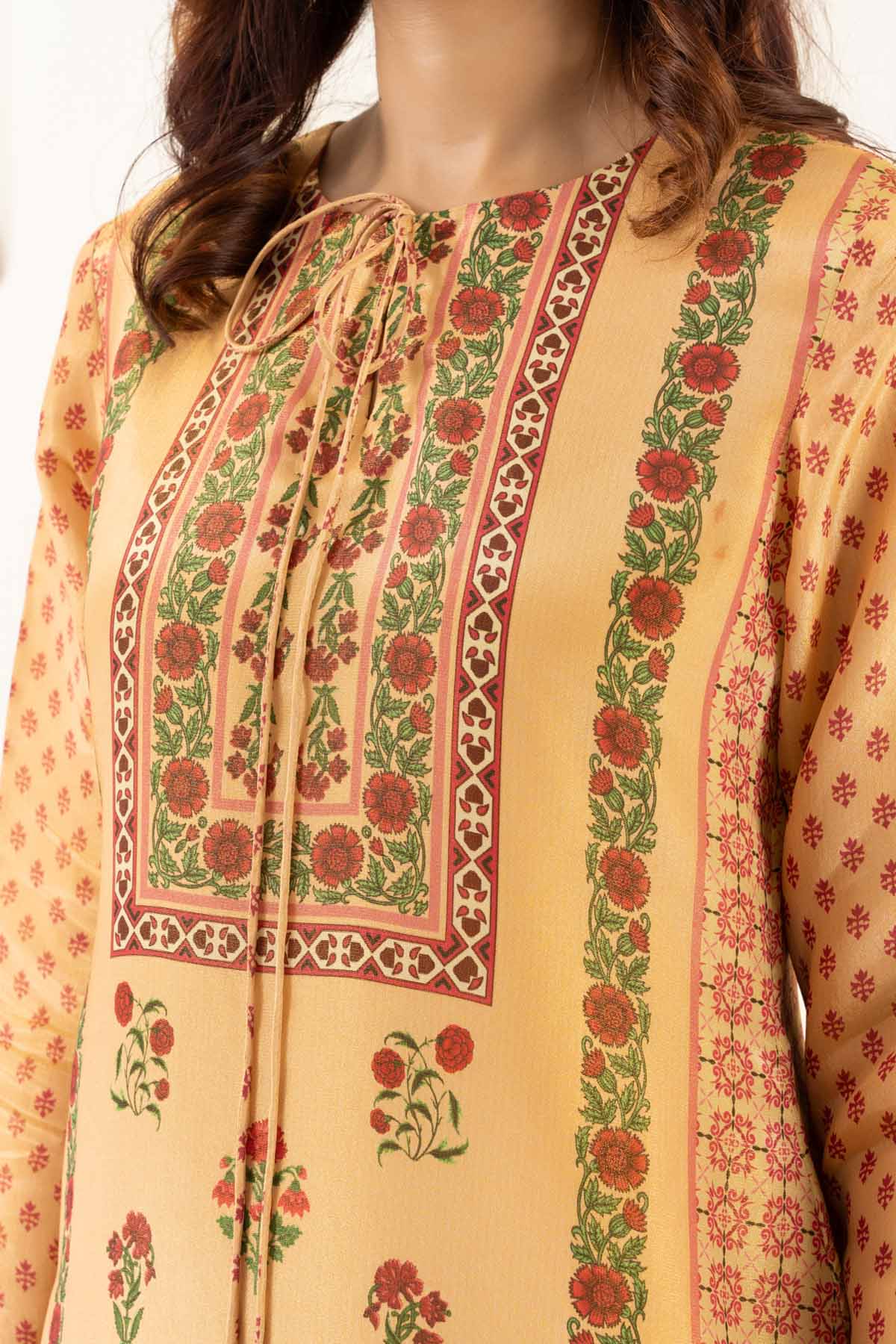 Tissue Floral Printed Kurta Set