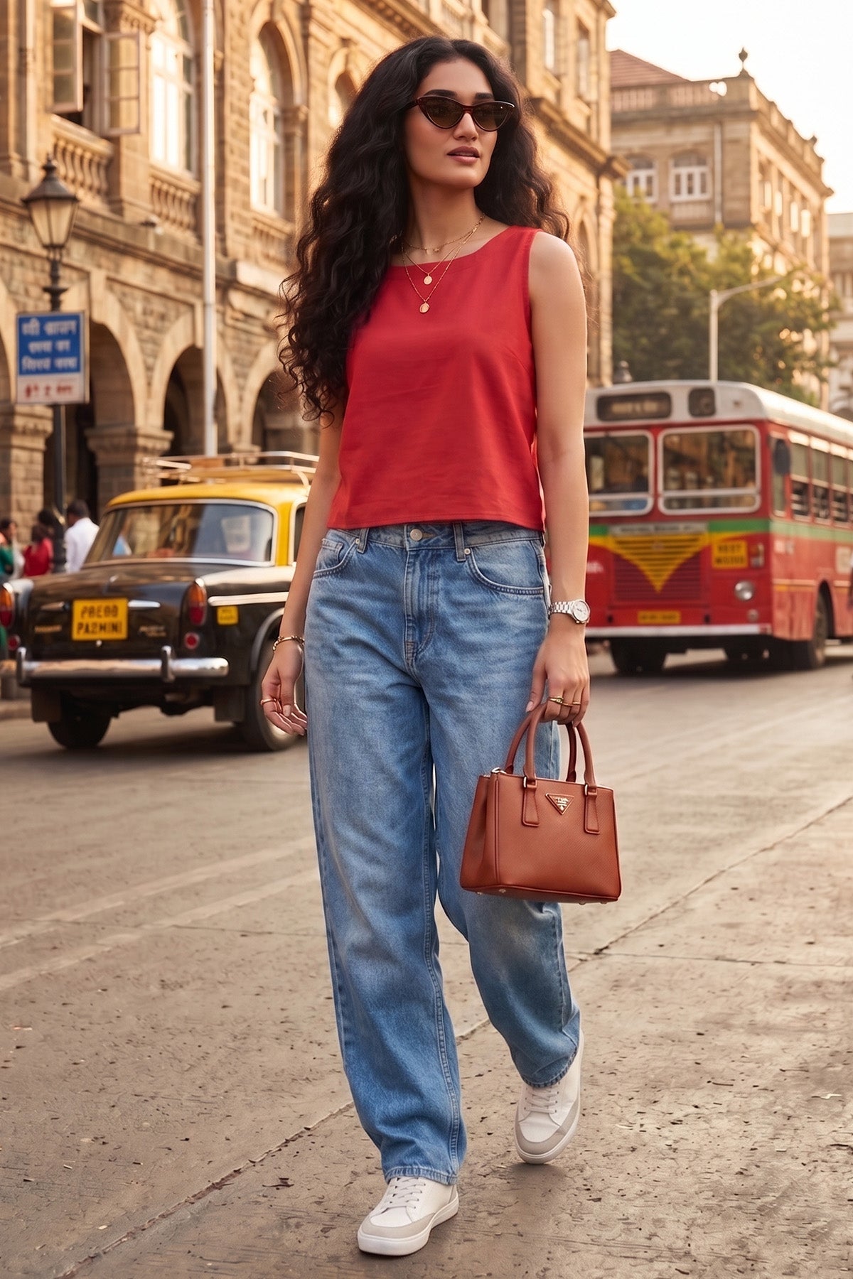 Buy Tomato Cotton Linen Crop Top for women by Sneha B online available at scrollnshops
