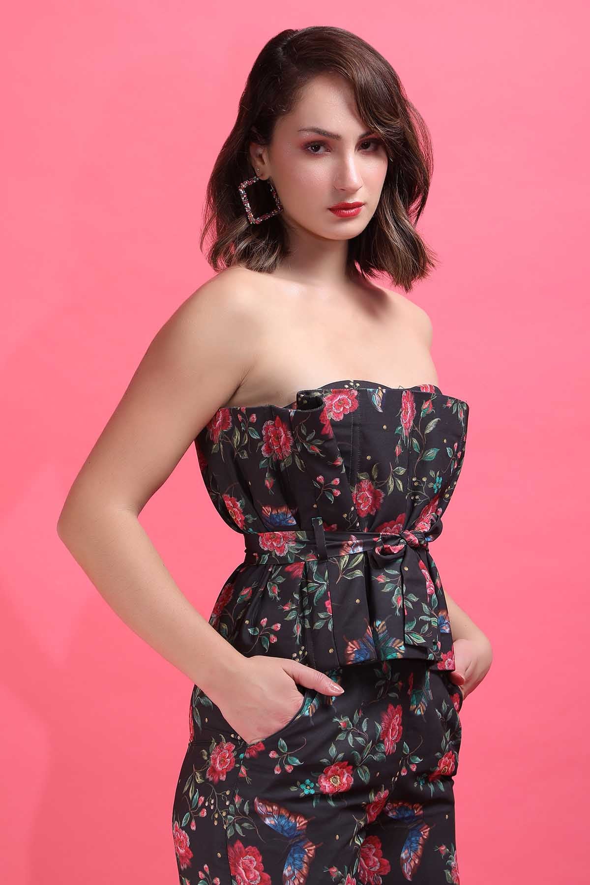 Tube Corset top & Pant Set