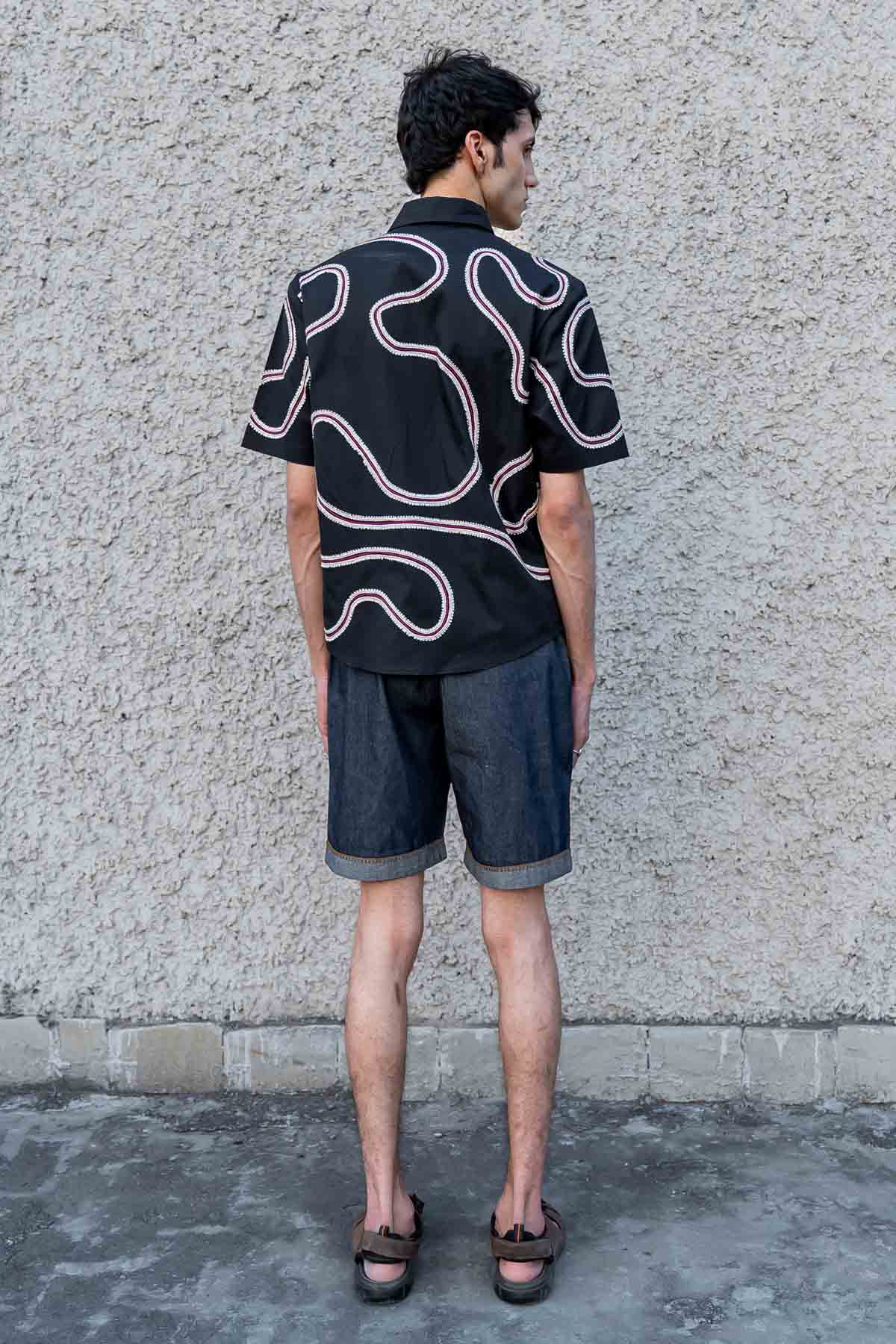 Turn-Up Fold Hem Shorts