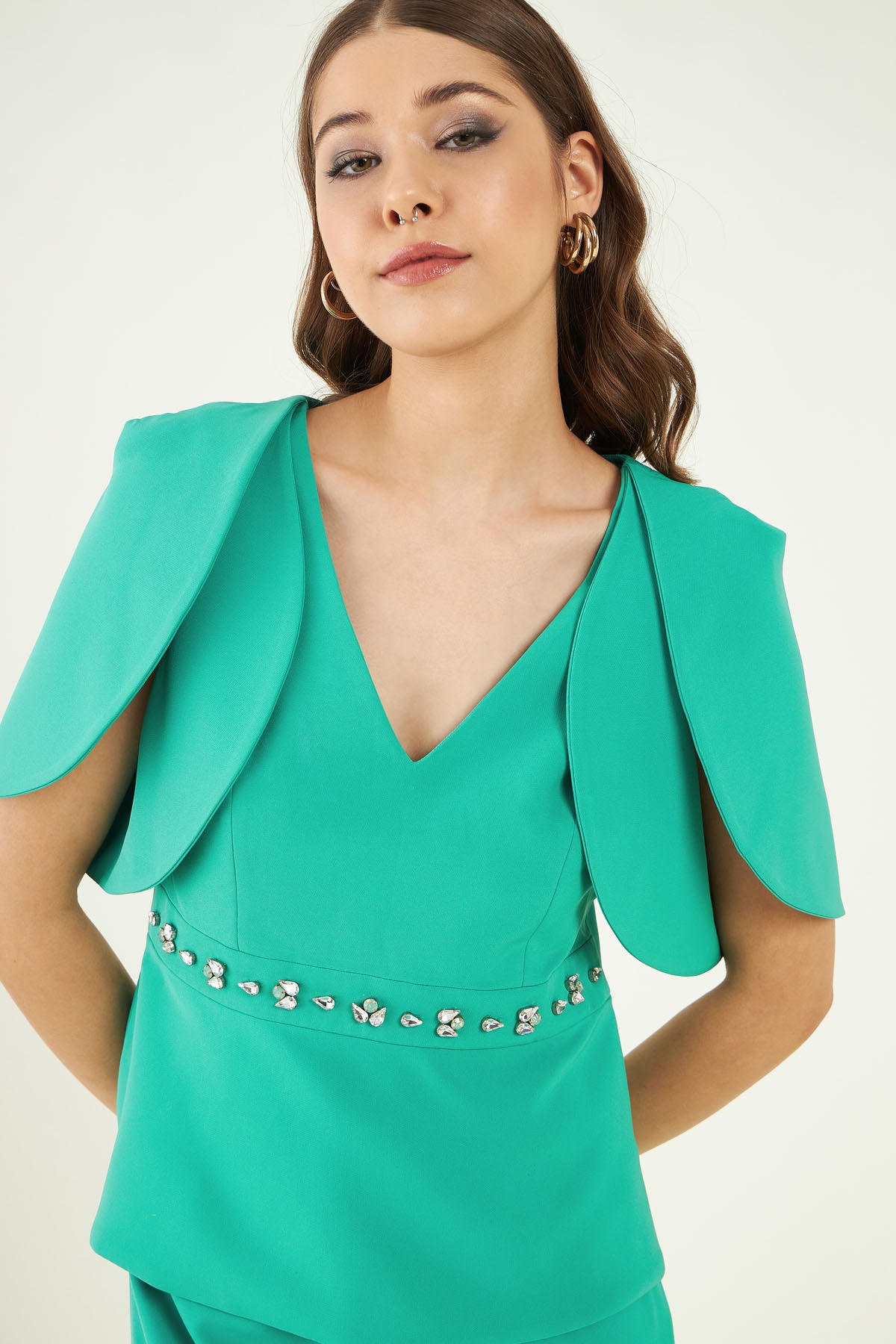 Turquoise Belted Co-ord Set