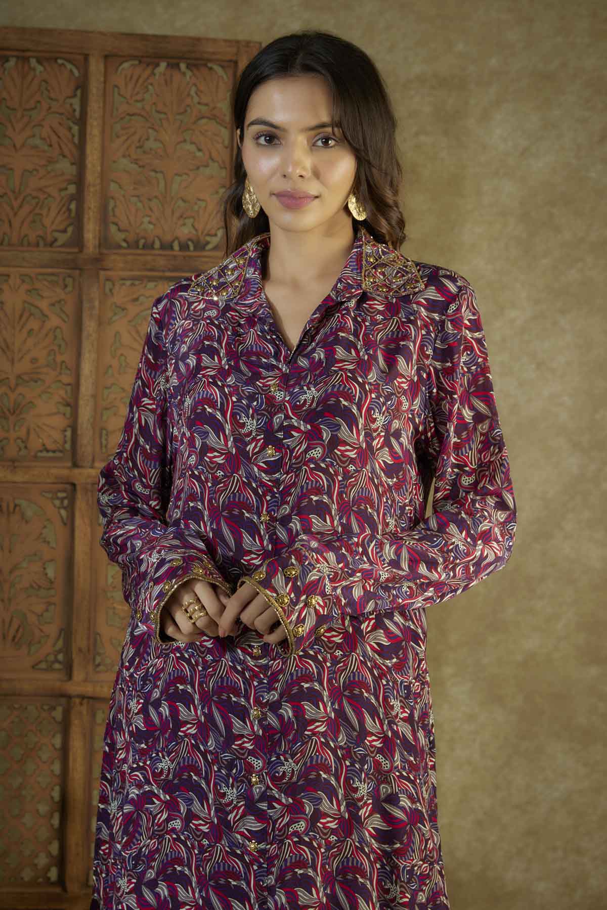 Turtle Embroidered Kurta & Pants