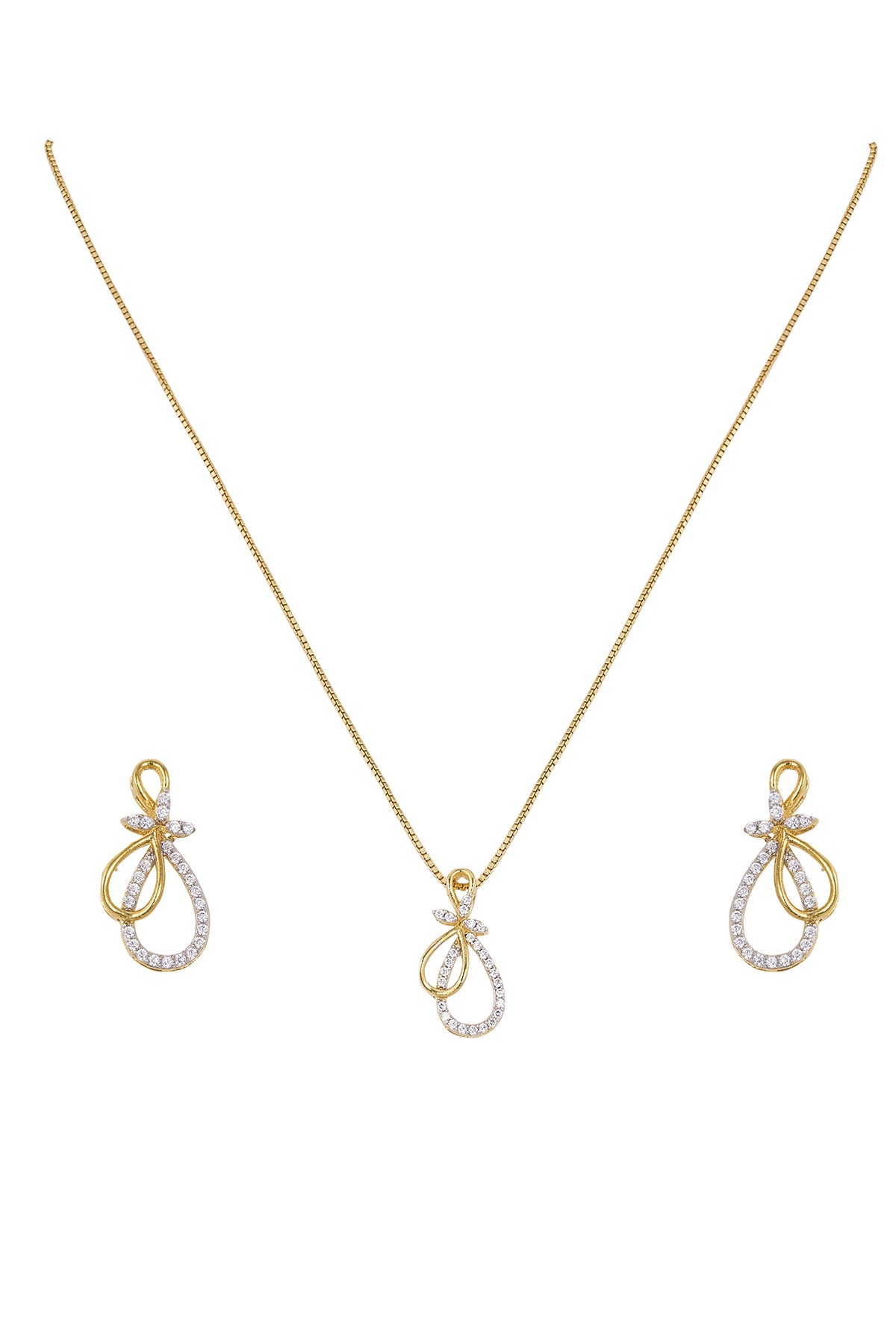 Two Layered Drop Jewellery Set