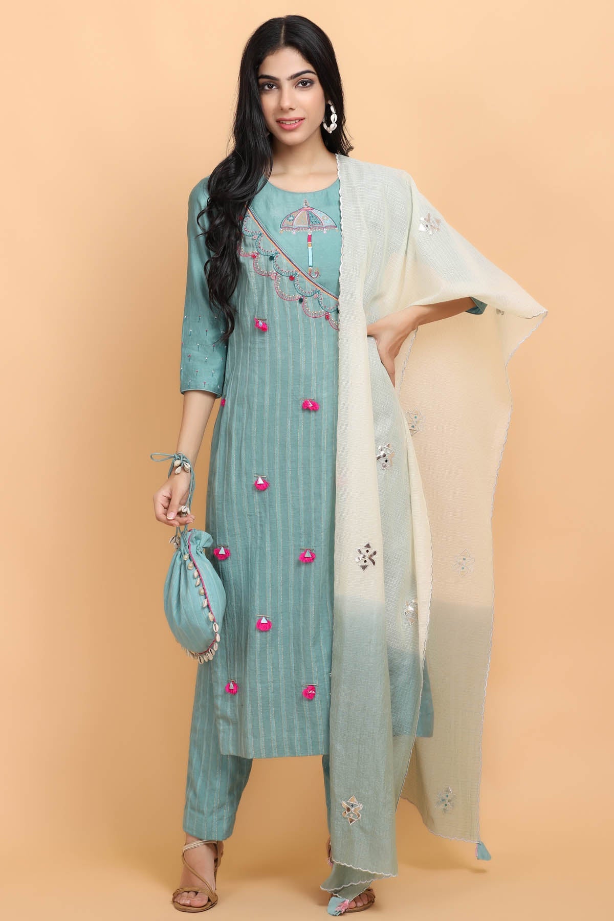 Buy Arpita SulakshanaUmbrella Embroidered Kurta Set