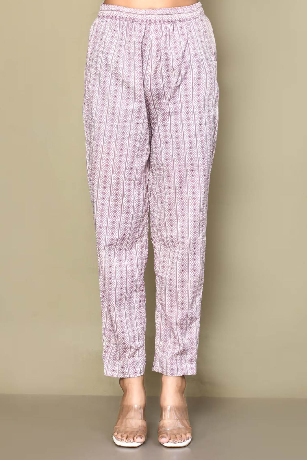 Violet Rose Print Kurta Set