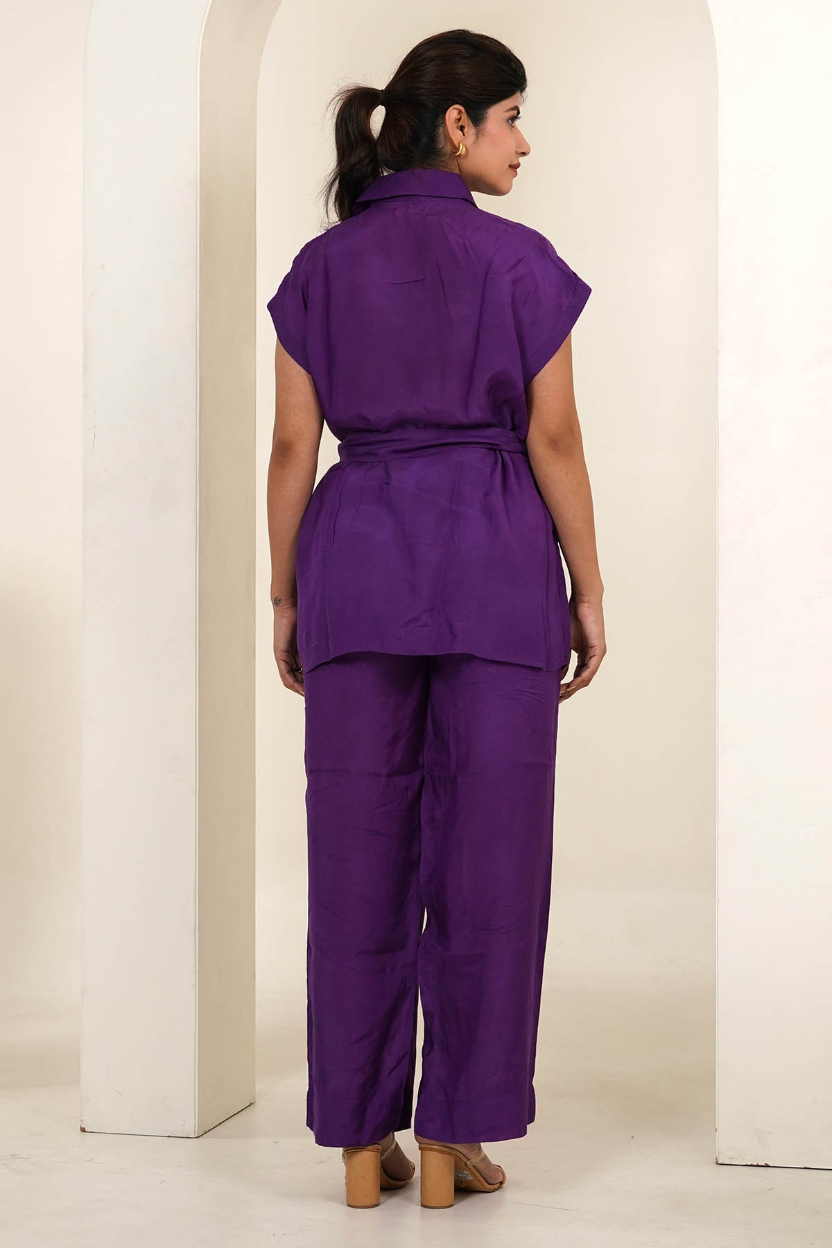 Violet Collar Shirt & Pants