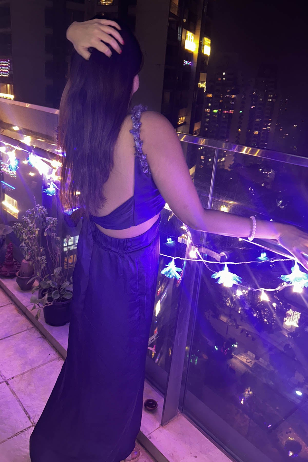 Violet Sleeveless Co-ord Set