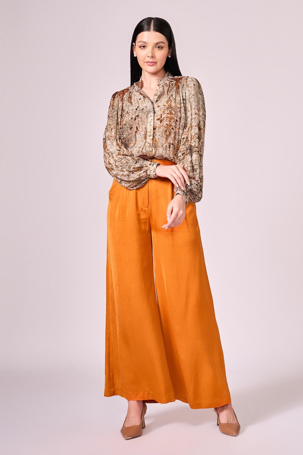 Buy Viscose Multicolor Shirt & Pants by Koswi for women online at ScrollnShops