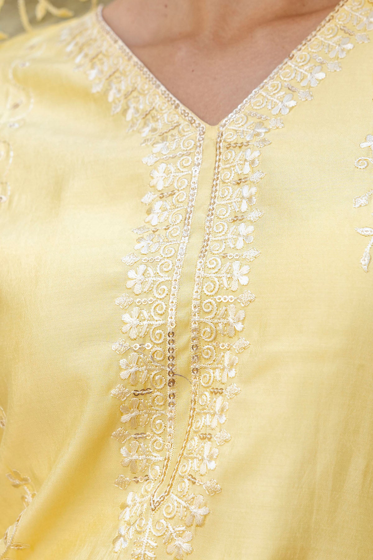Viscose Silk Yellow Kurta Set