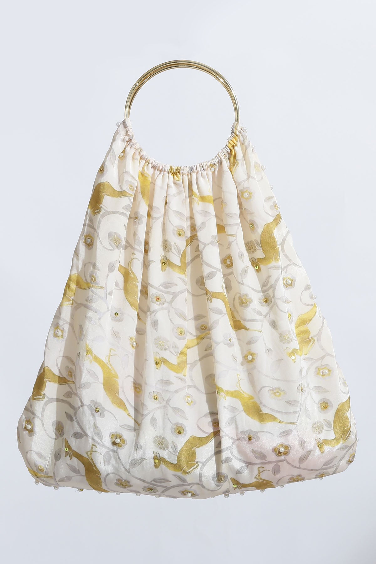 Wallaby Printed Crepe Tote Bag