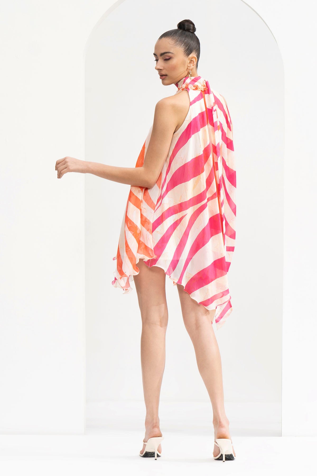 Waves Printed Short Dress