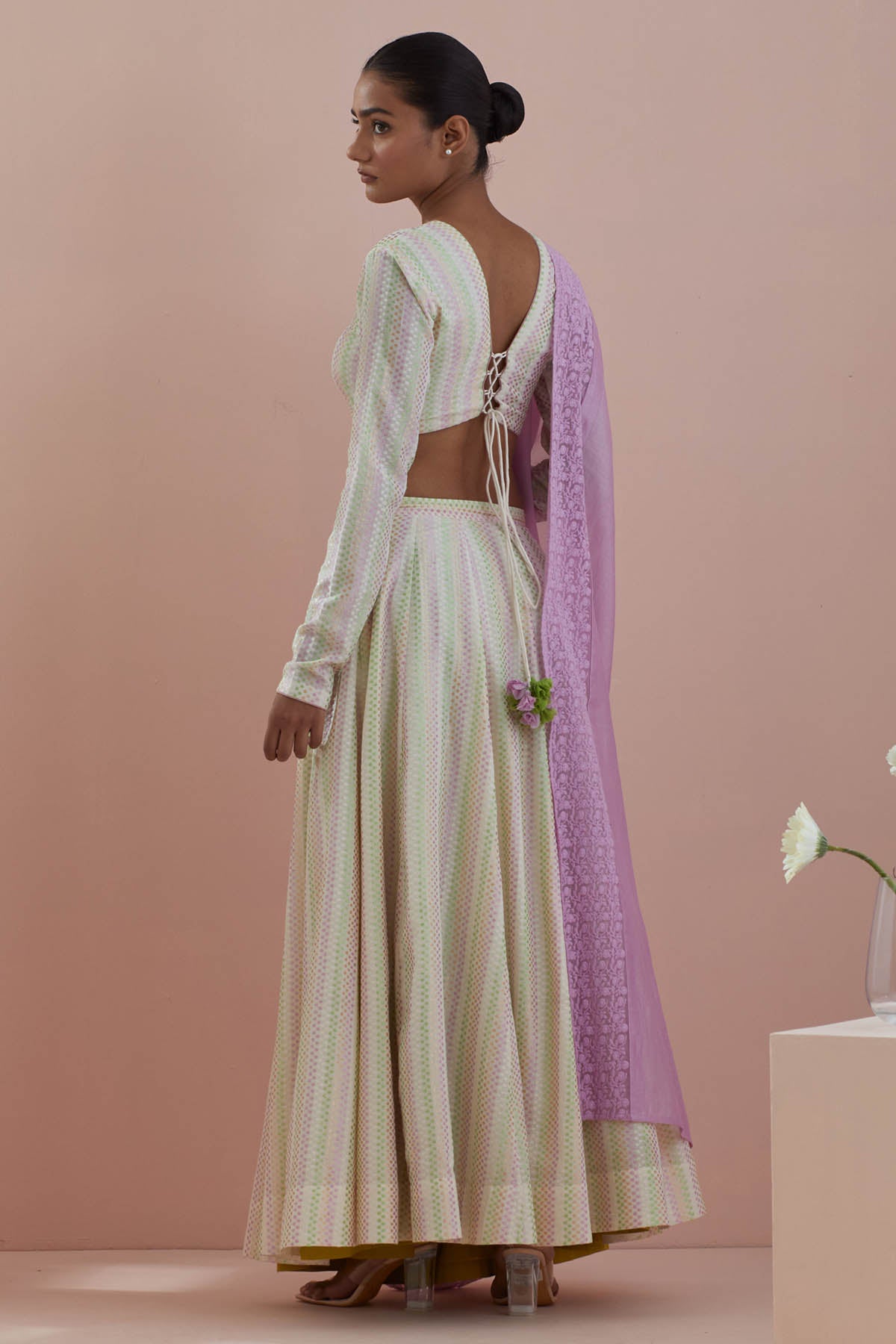 Waves Embroidered Lehenga Set