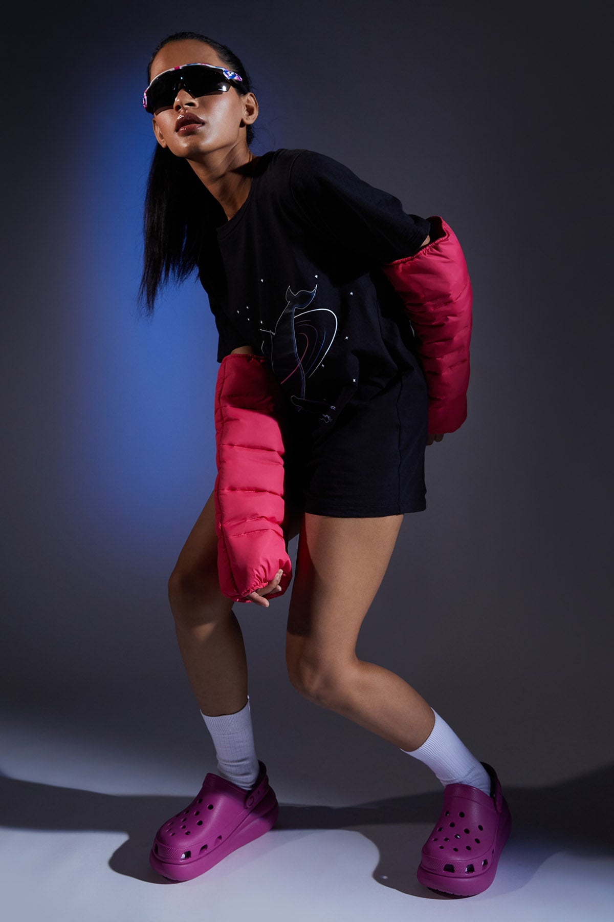 Whale Galaxy Print Dress