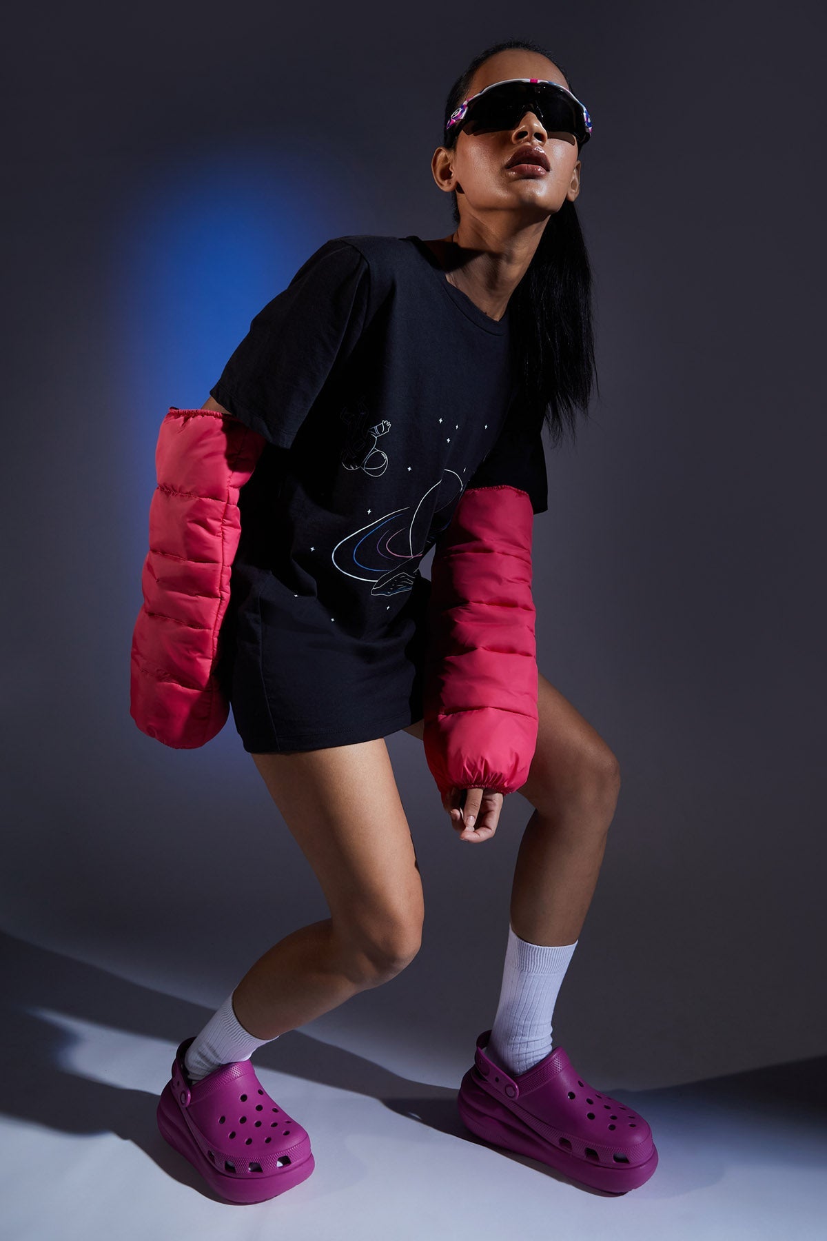 Whale Galaxy Print Dress for women