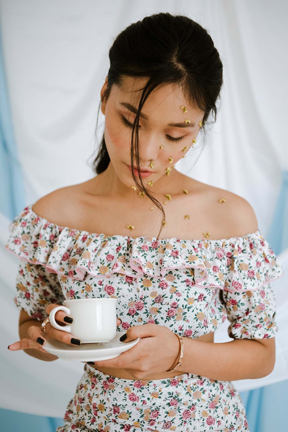 White Cotton Layer Co-ord Set