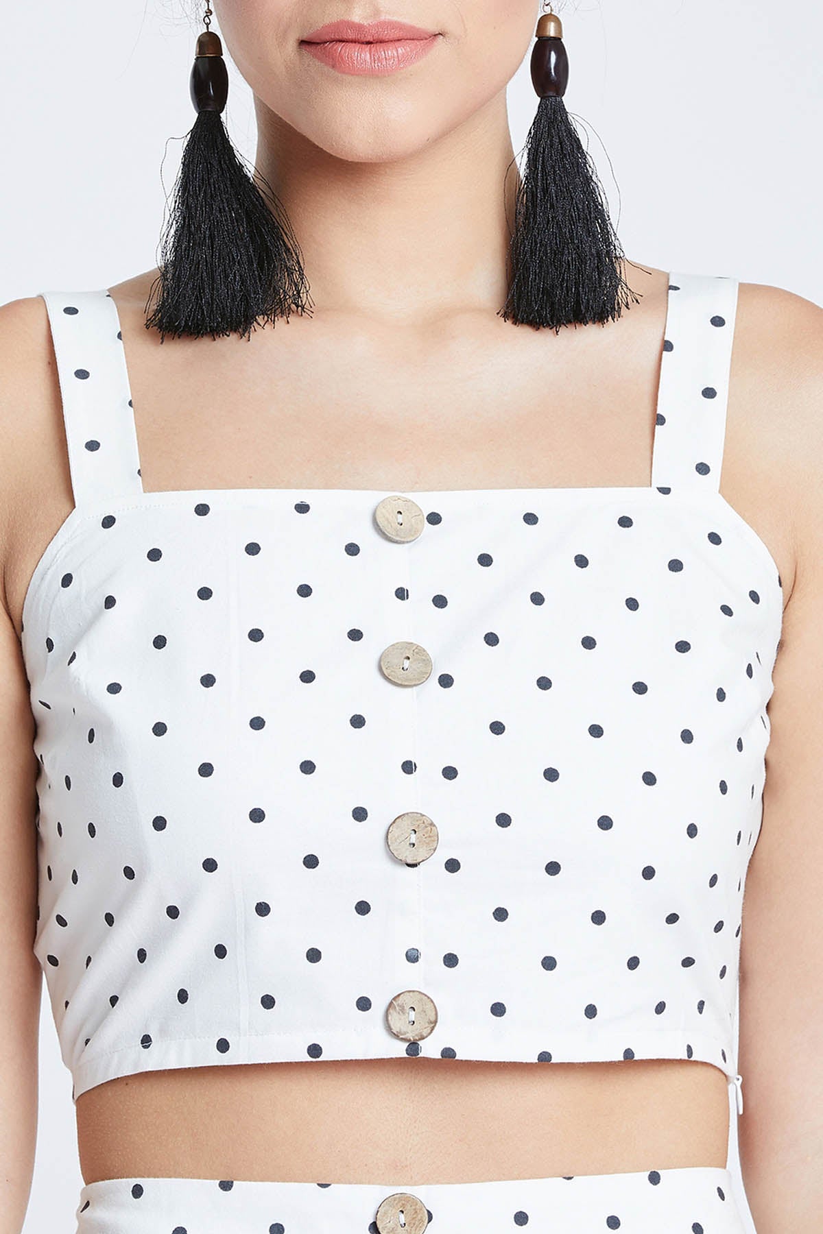 White Polka Dot Co-ord Set