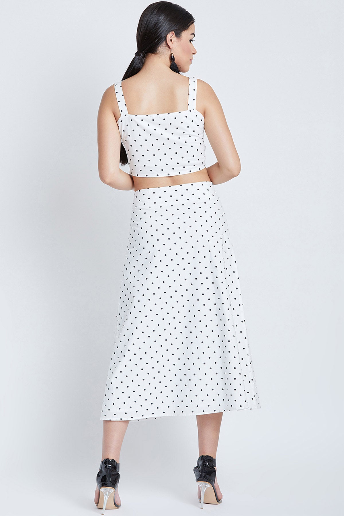 White Polka Dot Co-ord Set
