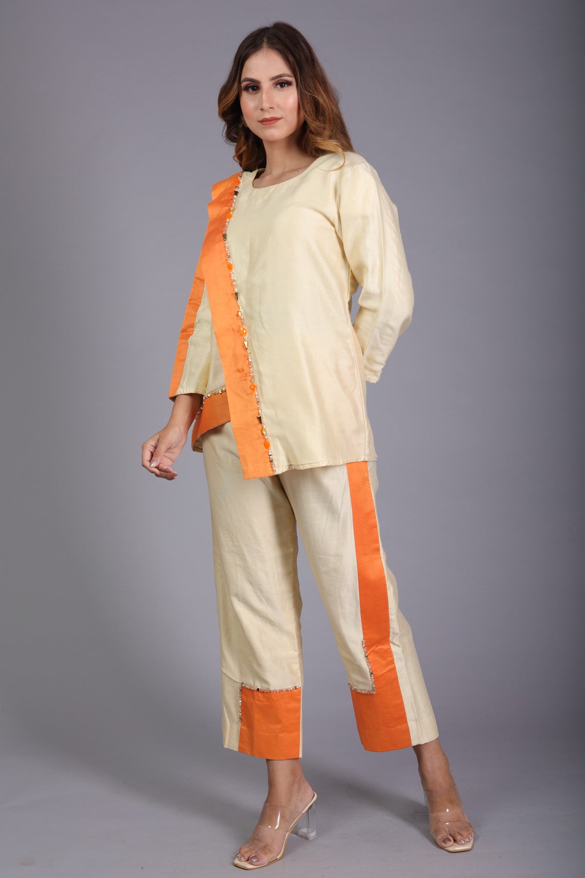 Color Block Abstract Co-ord Set