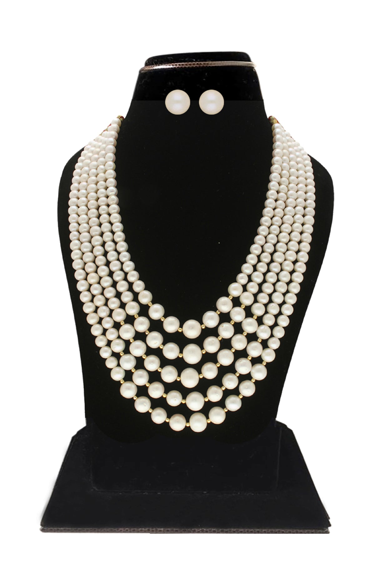 White Alloy Cubic Necklace Set