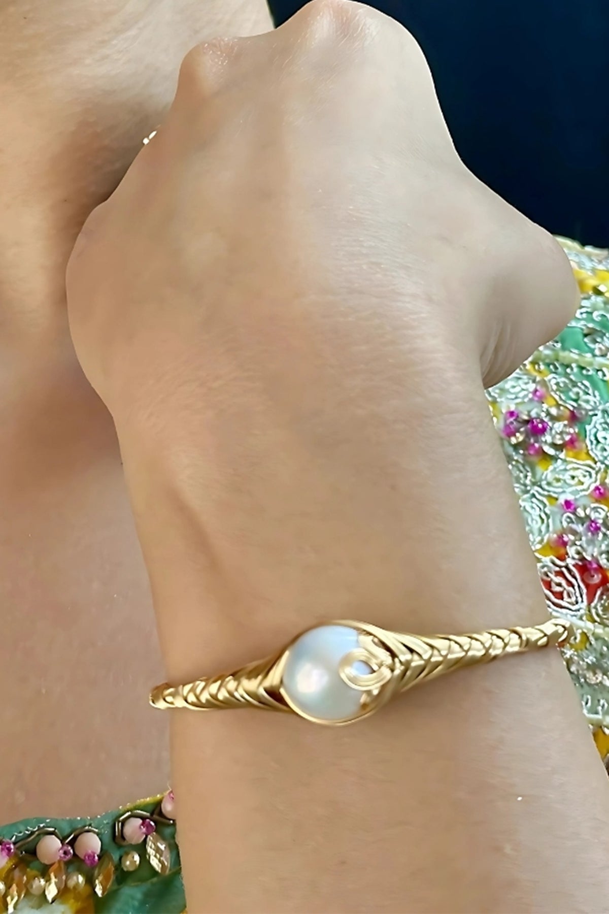 Buy White Alloy Freshwater Bracelet for women by J Pearls online available at scrollnshops