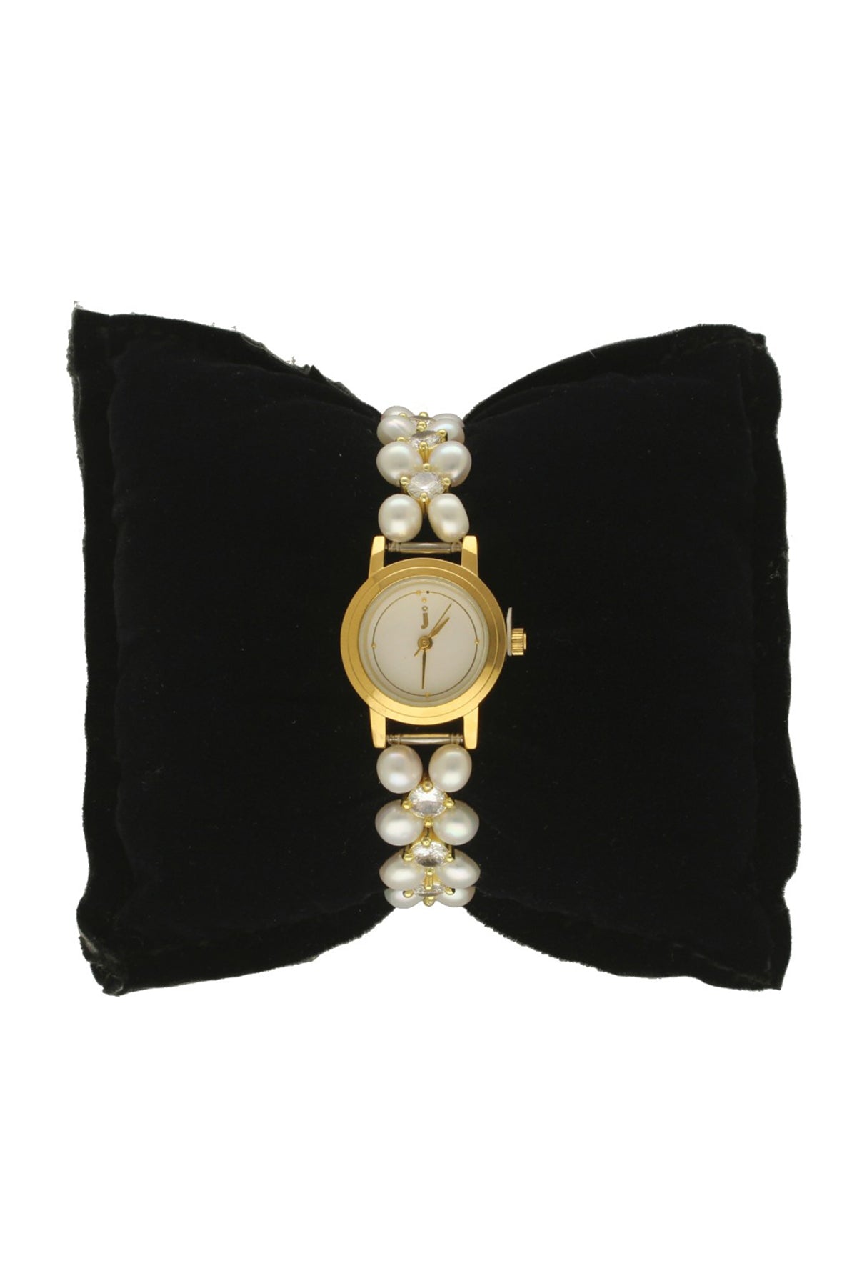 White Alloy Lustre Pearl Watch