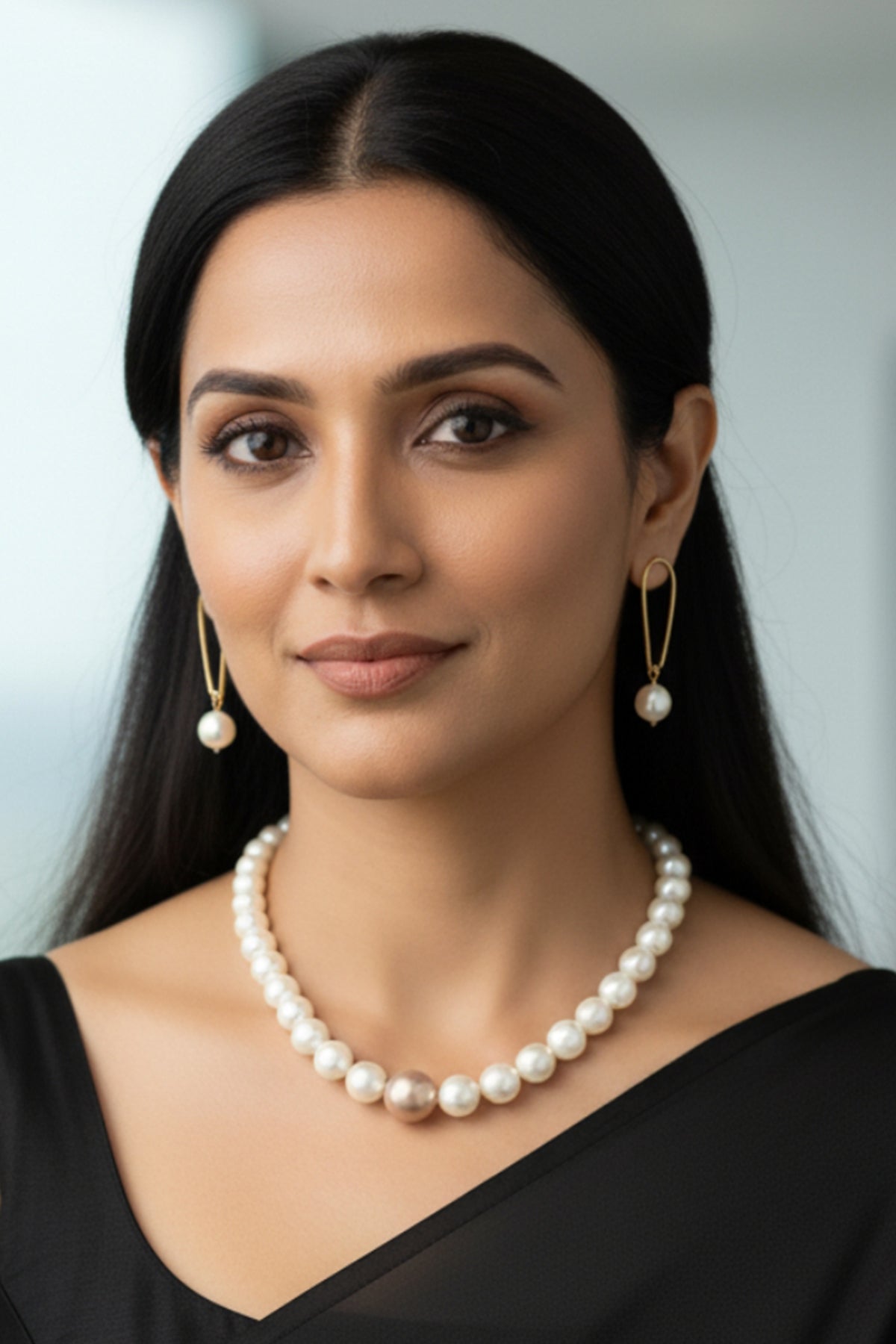 Buy White Alloy Pearl Necklace Set for women by J Pearls online available at scrollnshops