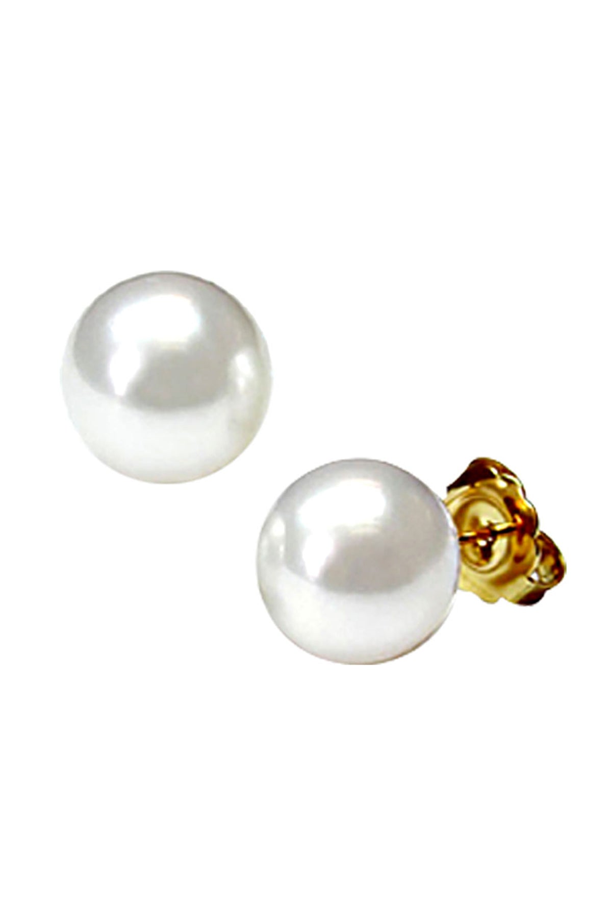 White Alloy Pearl Shape Earring