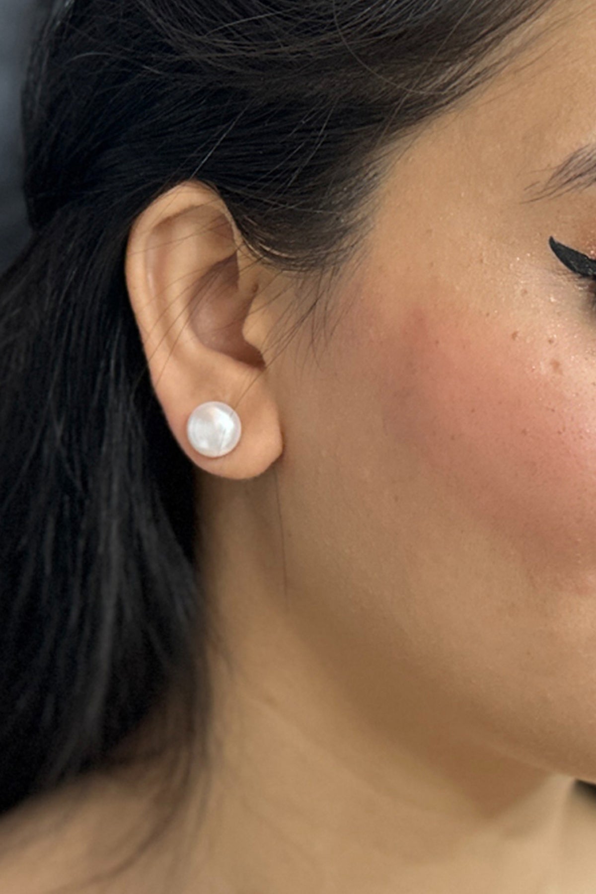 Buy White Alloy Pearl Shape Earring for women by J Pearls online available at scrollnshops