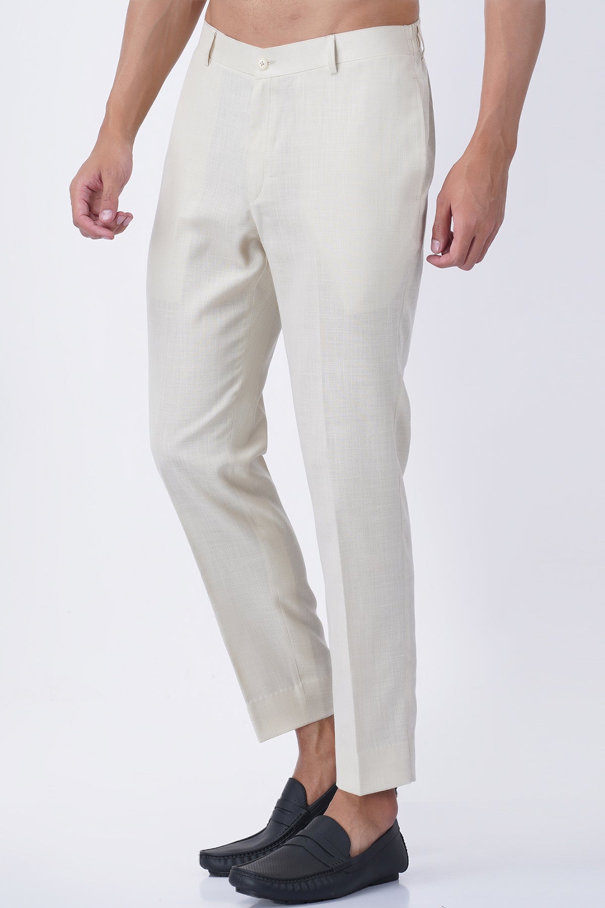 White Asymmetrical Jacket Set