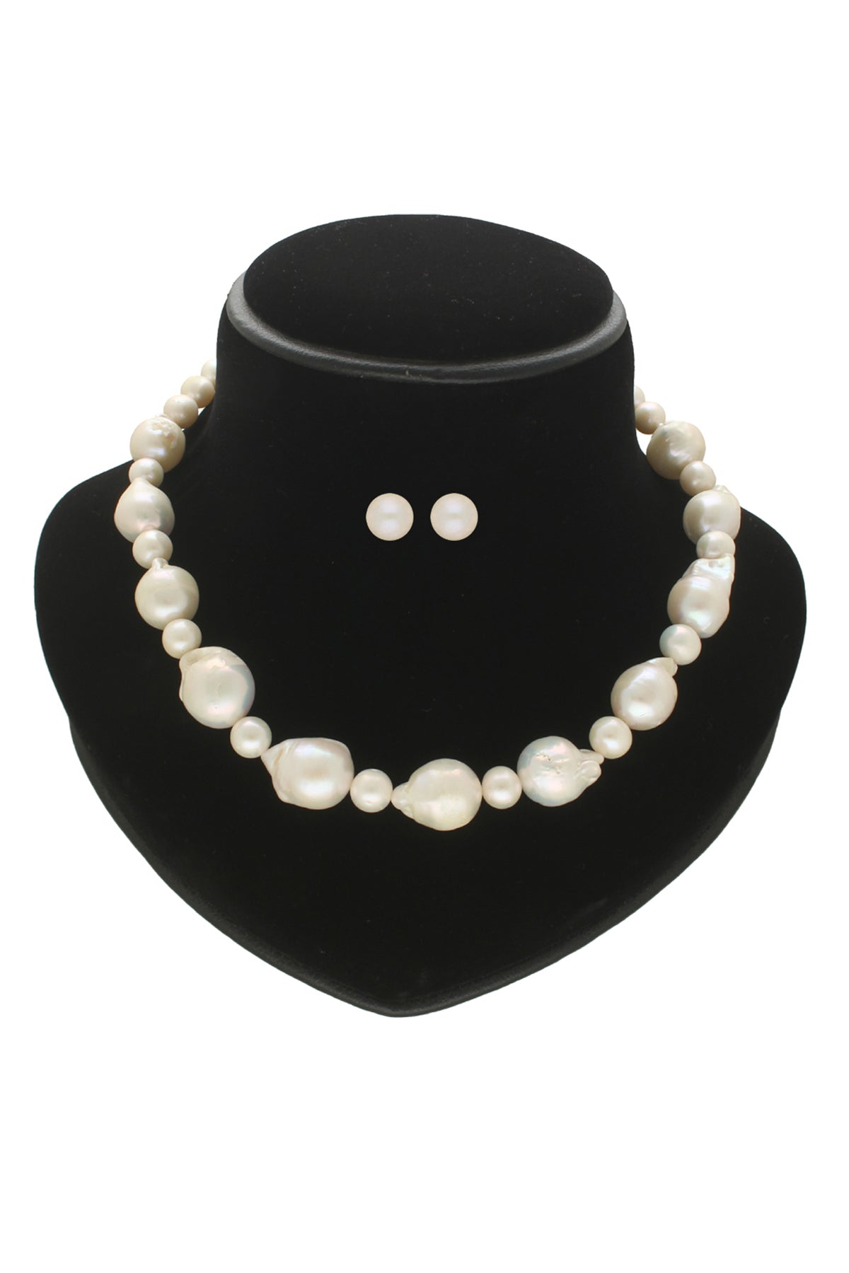 White Baroque Pearl Necklace