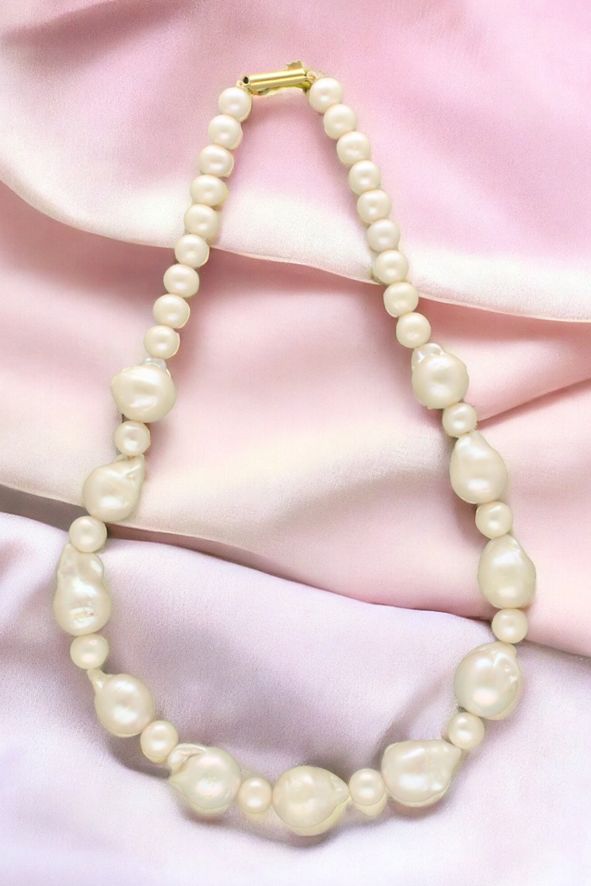 Buy White Baroque Pearl Necklace for women by J Pearls online available at scrollnshops
