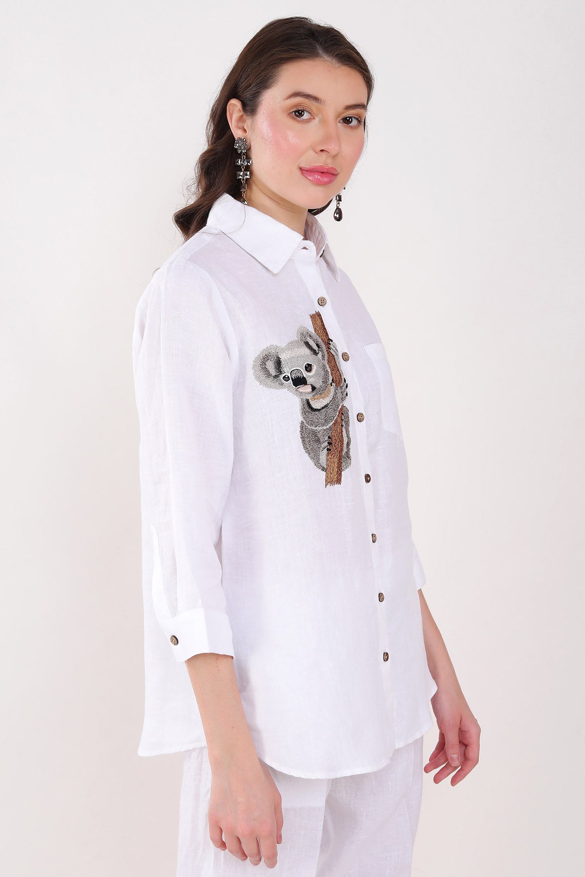 White Bear Embroidered Shirt