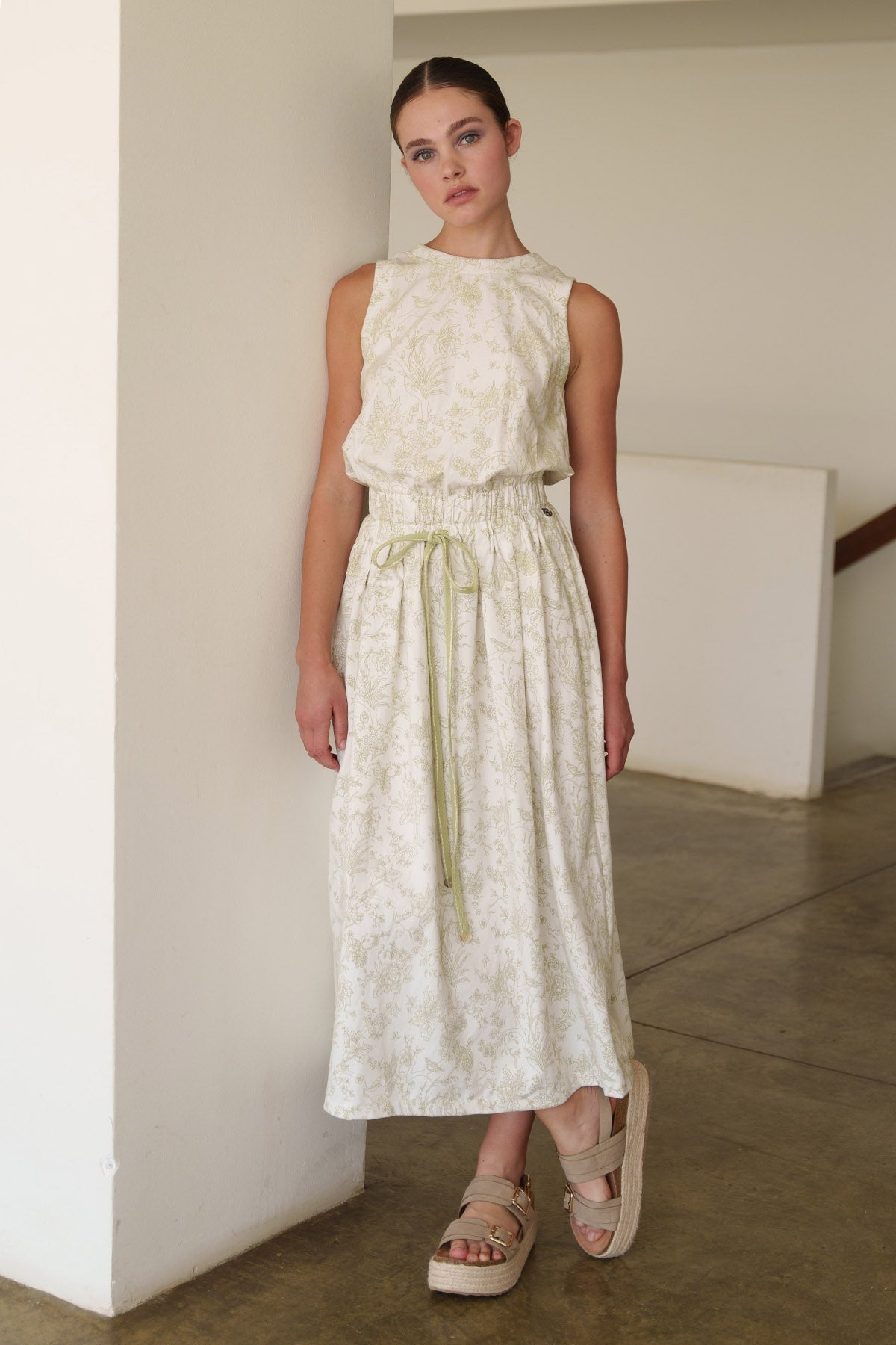 Buy White Bird Printed Midi Dress by Shruti Sancheti for women online at ScrollnShops