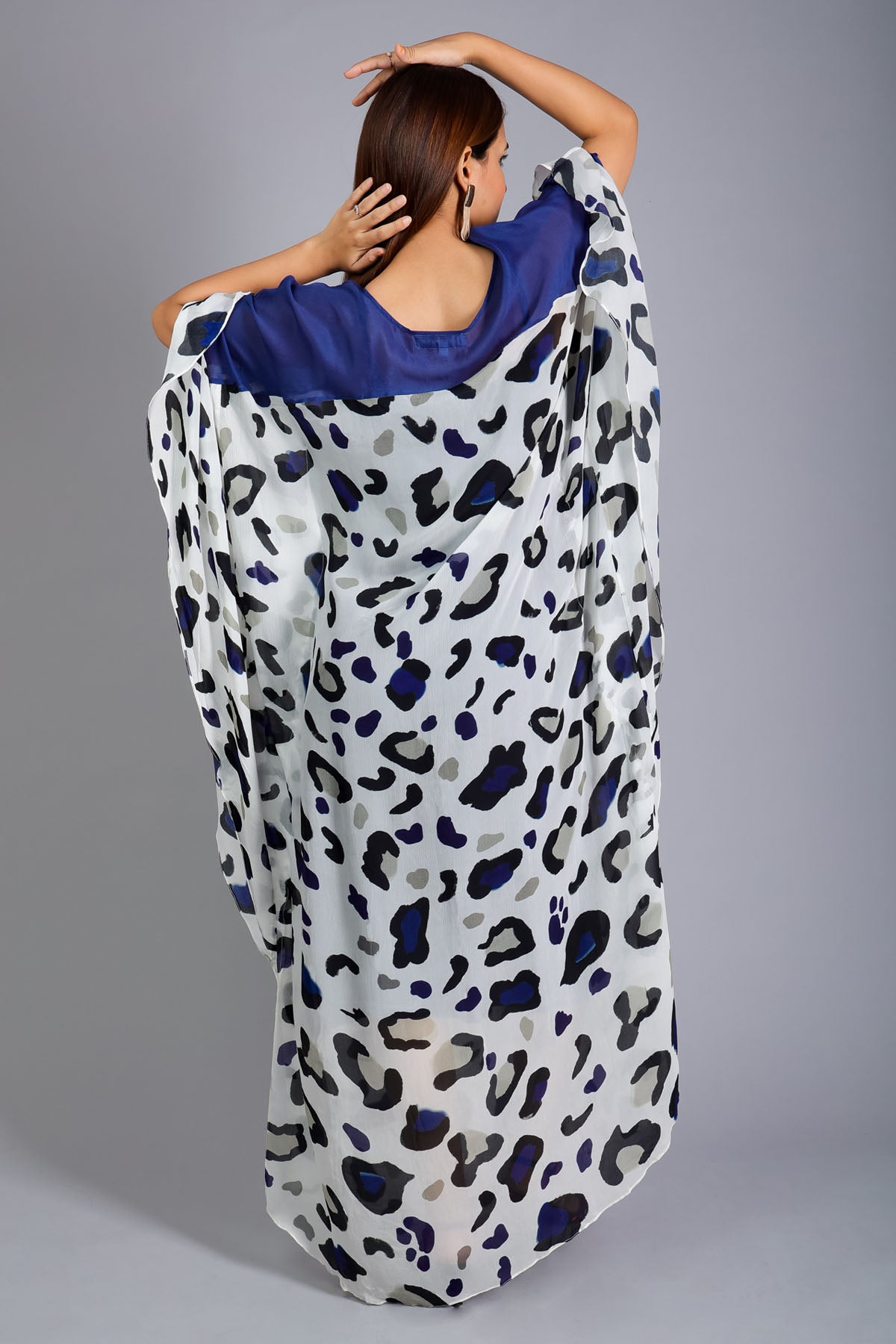 White Chiffon Flowy Kaftan