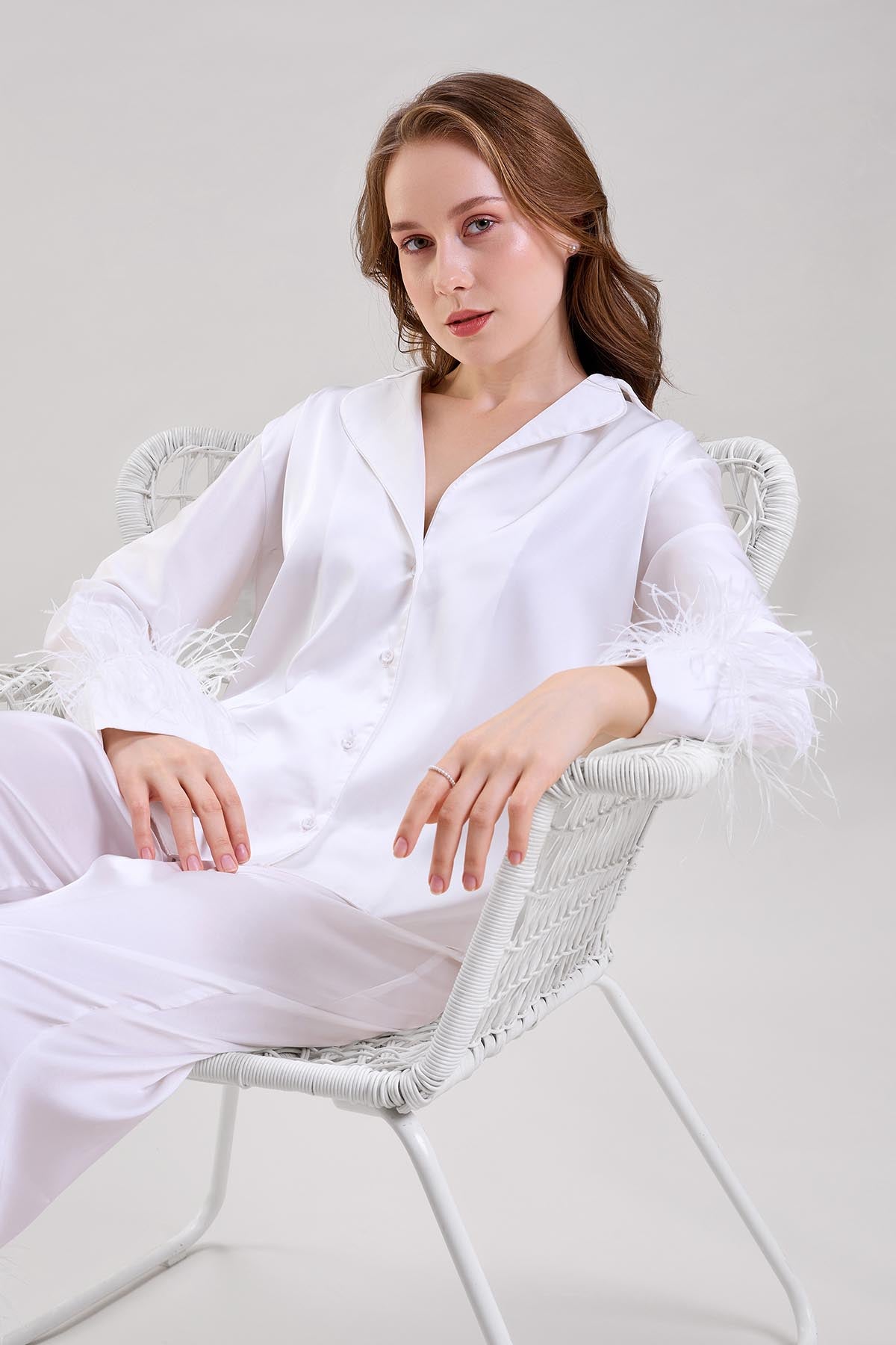 White Collar Shirt & Pyjama