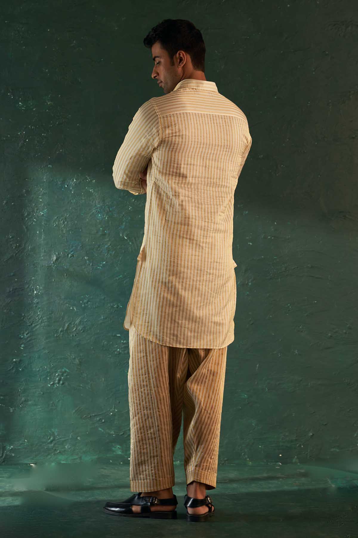 White Collar Shirt & Salwar