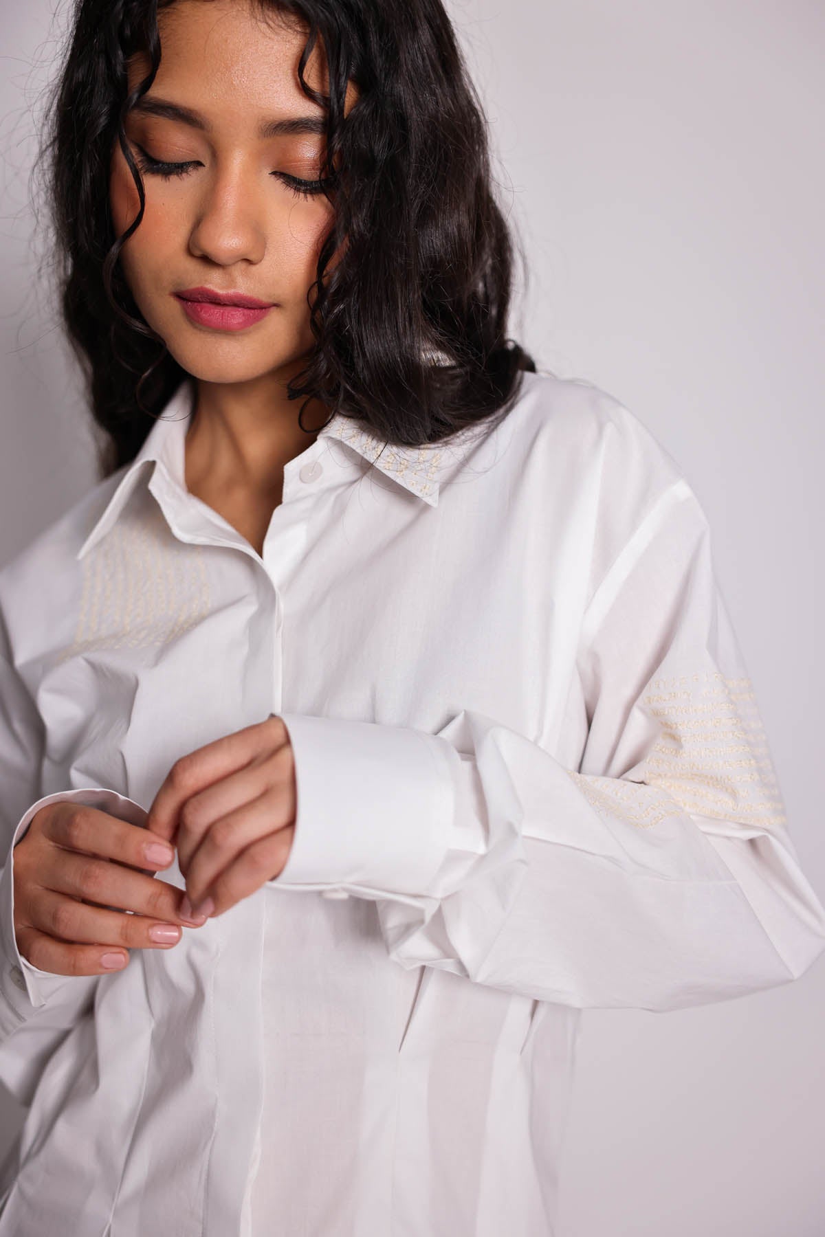 White Corset Mini Shirt Dress