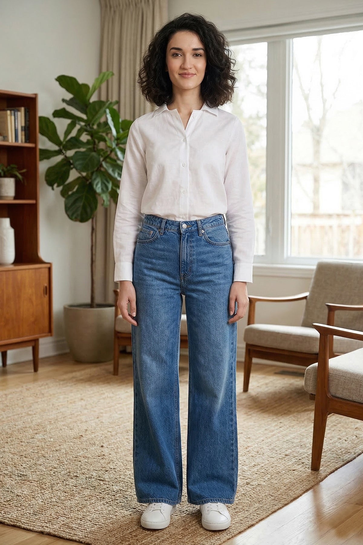 Buy Cotton Linen White Collar Shirt for women by Sneha B online available at scrollnshops