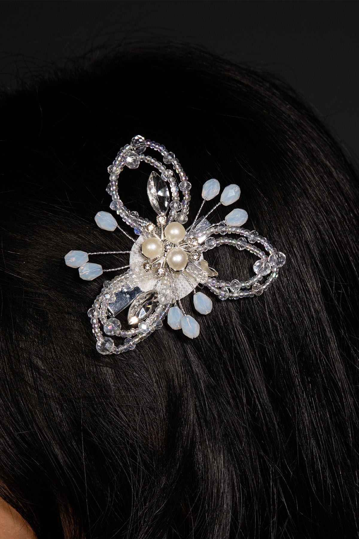 Buy White Crystal Studded Hair Clip by Beauty Spot Jewellery for Women online at ScrollnShops