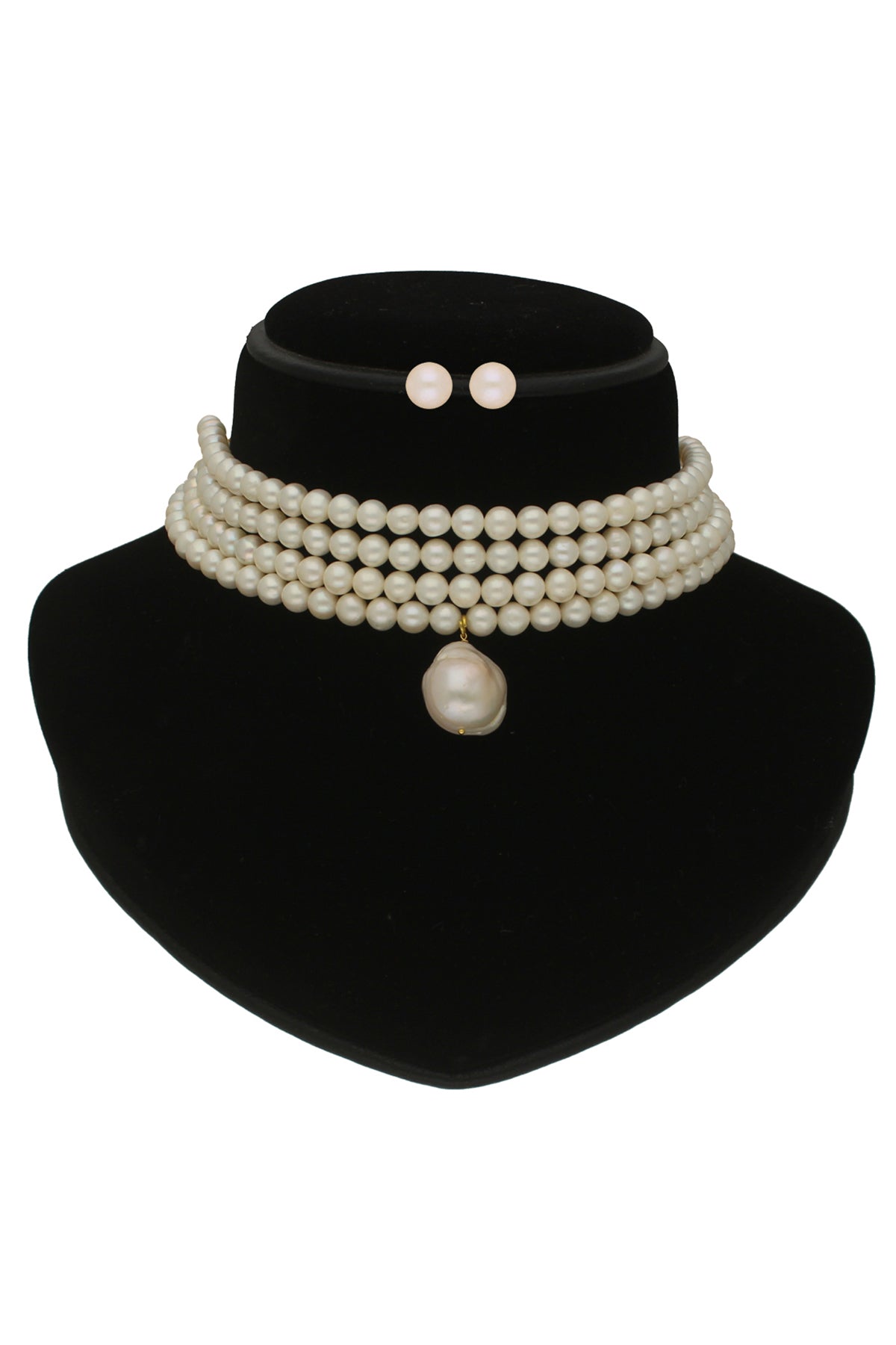 White Cubic Zirconia Choker Set