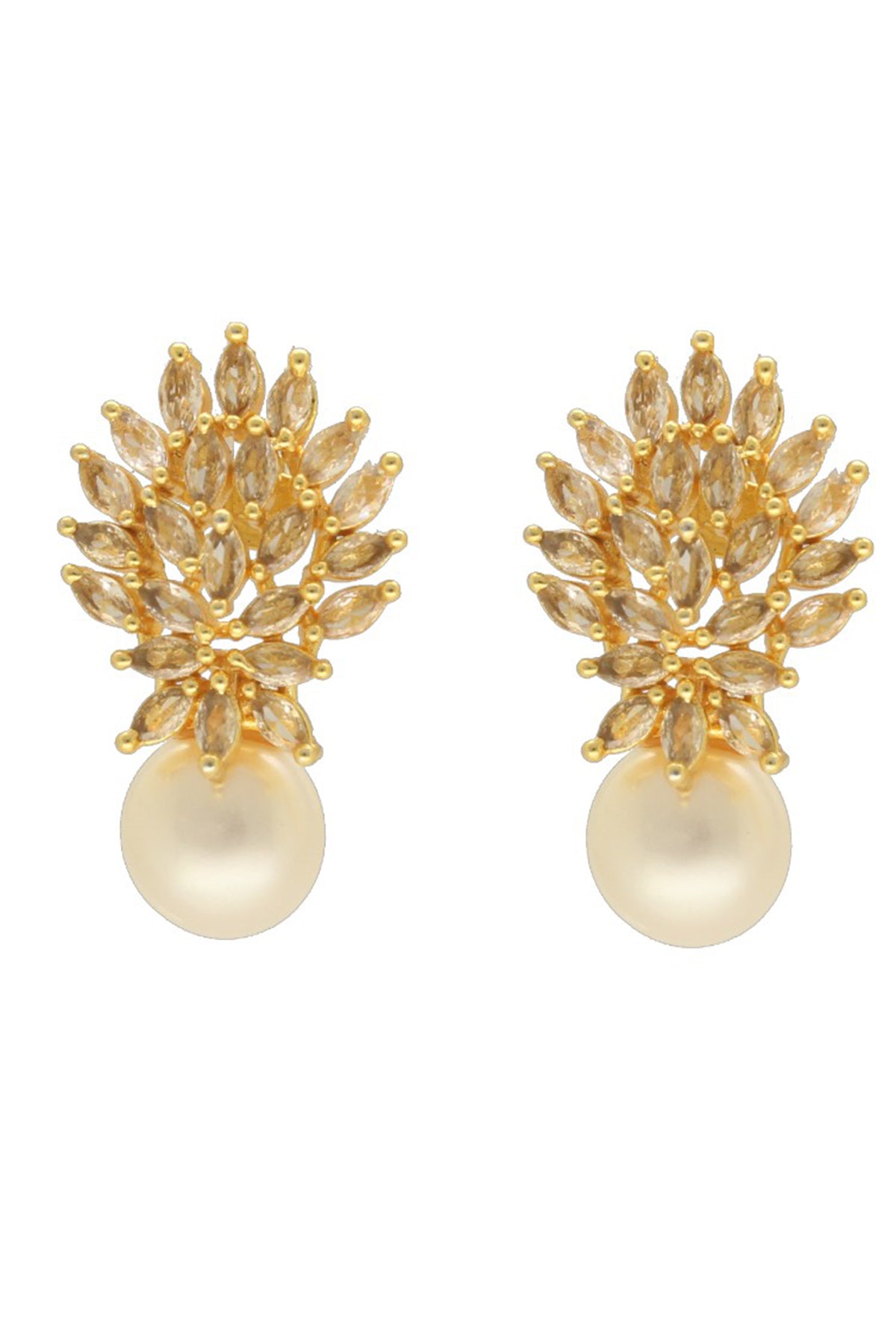 White Cubic Zirconia Earring