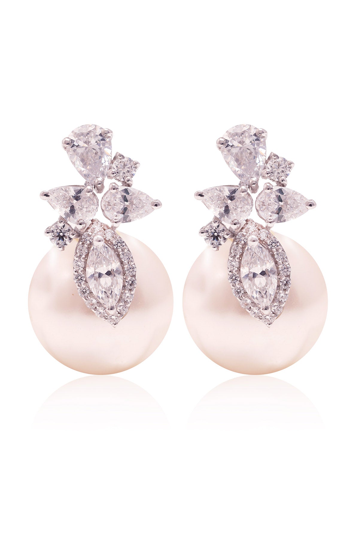 Cubic White Zirconia Earrings