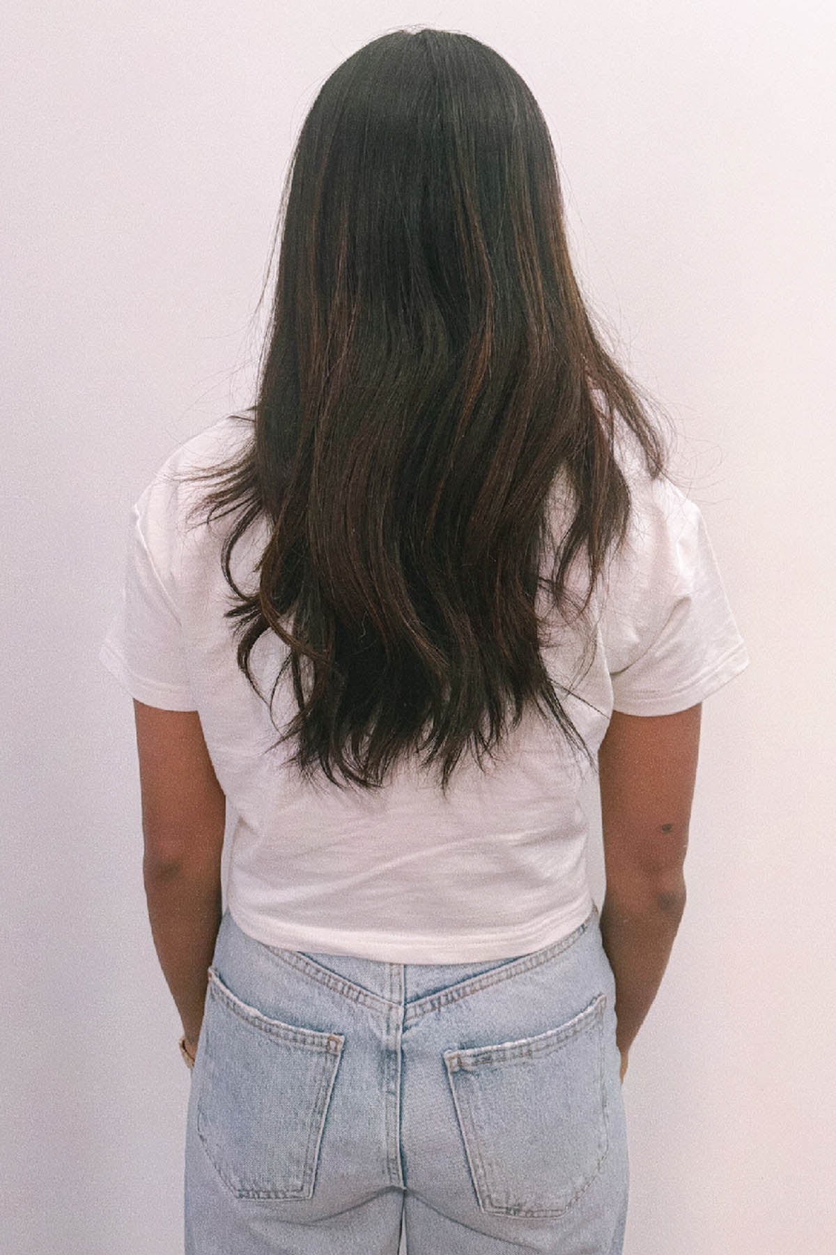 White Embroidered Crop T-Shirt