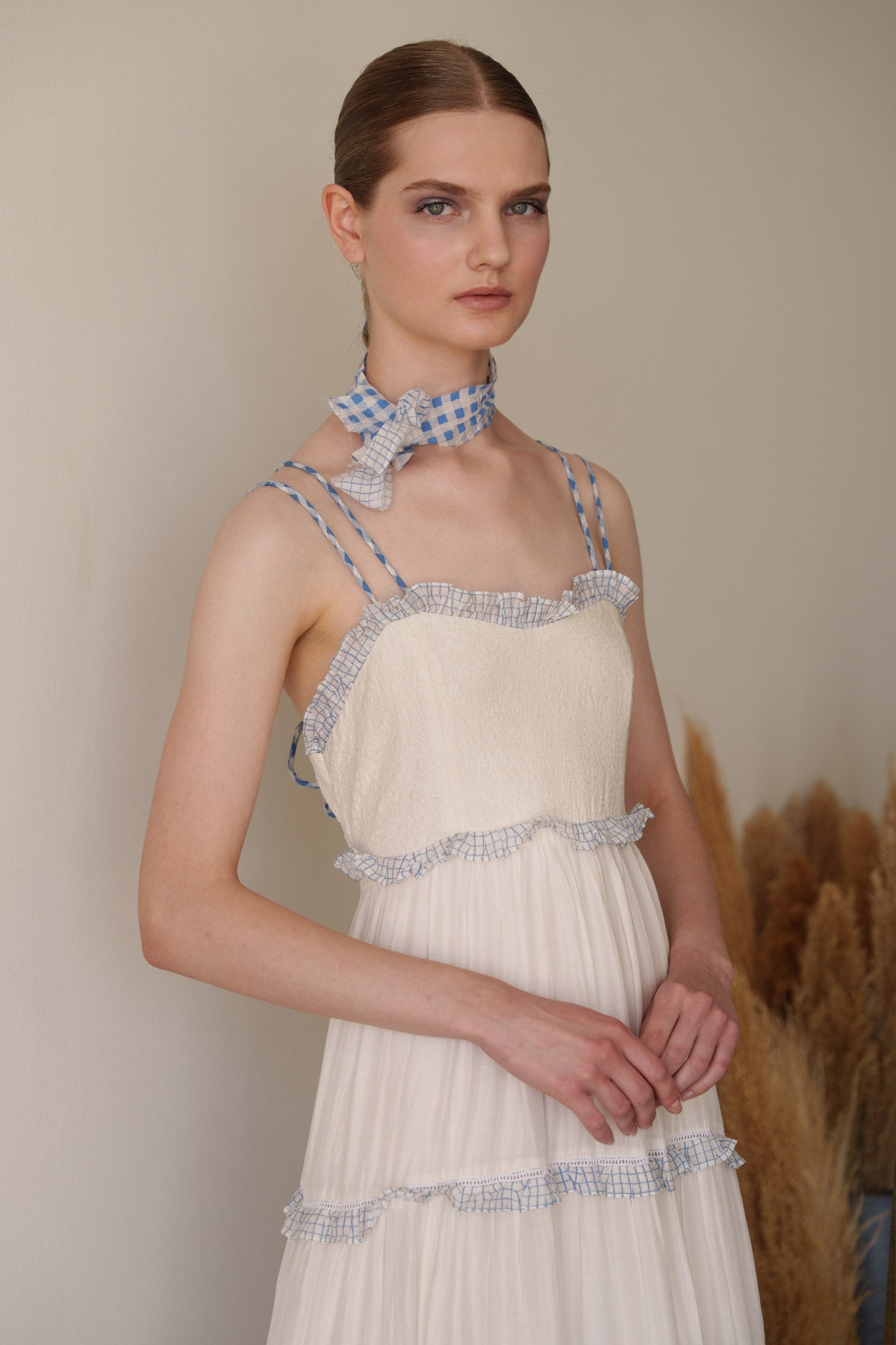 White Embroidered Maxi Dress