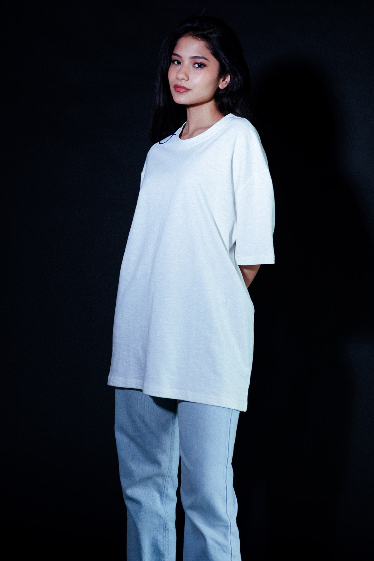 Buy Arya Giri White Embroidered People T-Shirt