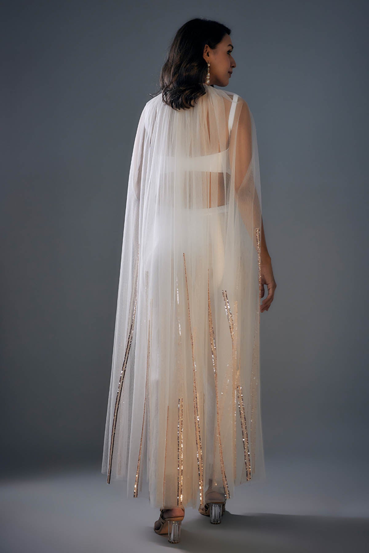 White Embroidered Tunic Set